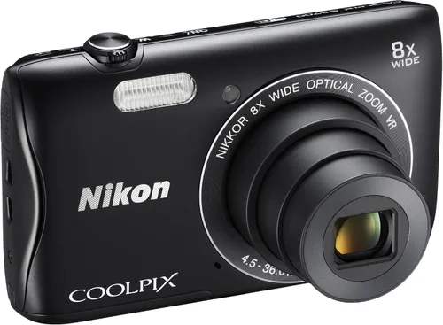 Vista 6 de Nikon Cámara digital COOLPIX S3700 Negro Óptico 8X Zoom 20,05 millones de píxeles S3700BK