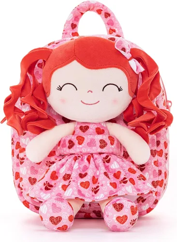 Vista 2 de Gloveleya Mochila para niños, A07 Redhead Loving Heart Mochila, Classic
