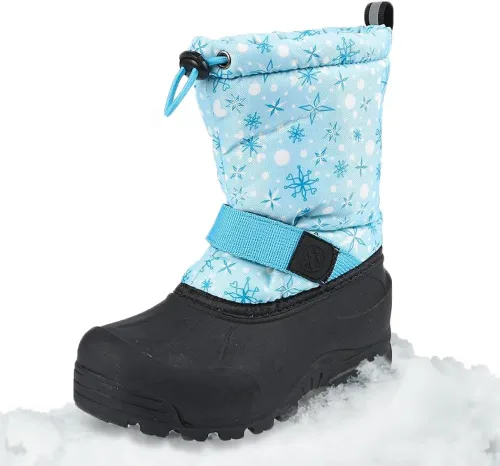 Vista 33 de Northside Frosty Botas de nieve de invierno aisladas con parte superior de nailon resistente al agua, forro de secado rápido, plantilla de EVA Baya