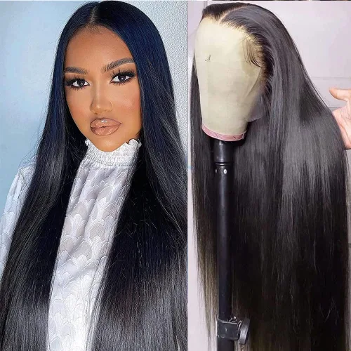 Vista 10 de Pelucas de cabello humano con encaje frontal HD de 13 x 6 pulgadas, densidad 200, pelucas de cabello humano ondulado con encaje frontal