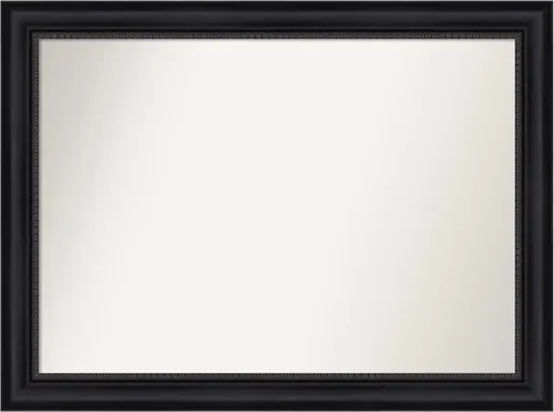 Vista 338 de Amanti Art Espejo personalizado, espejo de baño negro Astor, espejo de pared o espejo de tocador de baño sobre el fregadero (25 x 25 pulgadas)