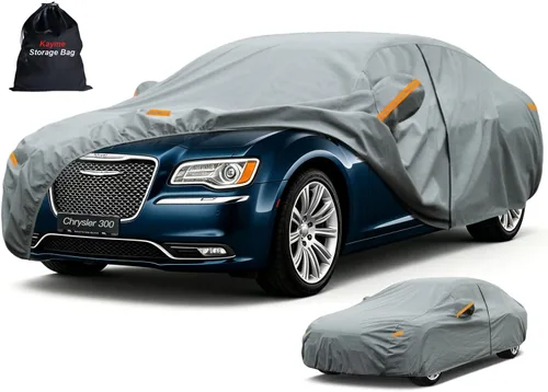 Vista 139 de Kayme Funda de Coche de Servicio Pesado Impermeable para Todo Tipo de Clima, Ajuste Personalizado para Tesla Model S, Cubierta Exterior Completa
