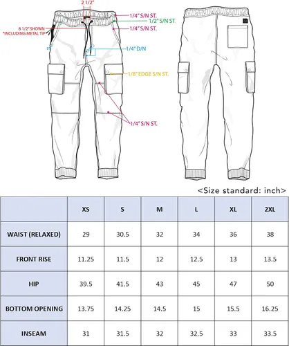 Vista 6 de Southpole Pantalones deportivos ligeros de nailon tipo cargo de secado rápido para hombre