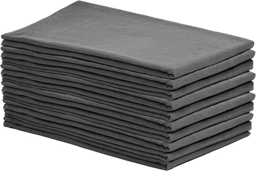 Vista 18 de Toallas de saco de harina Beige - 100% algodón orgánico, paquete de 5, 68.6 x 68.6 cm, toallas de cocina beige altamente absorbentes - Toallas