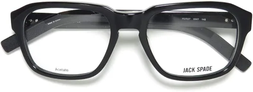 Vista 2 de Jack Spade Hurst - Gafas de sol rectangulares para hombre diseño retro Negro 54-19-145