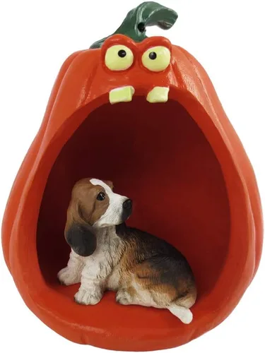 Vista 149 de Conversation Concepts Figura de Corgi galés de Halloween y calabaza Welsh Corgi Pembroke