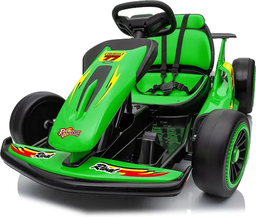Vista 14 de Go-Kart eléctrico de deriva para niños de 6 a 12 años, motor de 400 W de Azul
