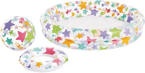 Vista 7 de Intex Recreación 59460ep Círculos divertido inflable piscina Conjunto, Paquete de 10, Multicolor