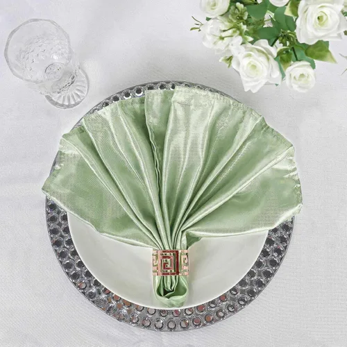 Vista 34 de Efavormart - Servilletas de lino de satén de terracota de 20 x 20 pulgadas para decoración de bodas, cumpleaños, restaurantes, fiestas, 25