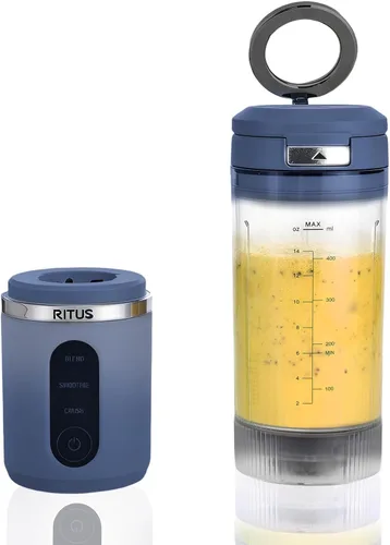 Vista 11 de RITUS VORTEX Pro - Licuadora portátil con recipiente extraíble para licuadoras de hielo, 3 programas, sin BPA, de 20 onzas, anillo magnético, apto