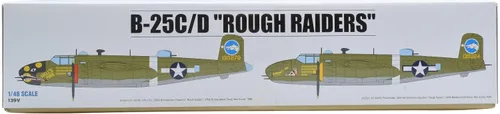 Vista 2 de Premium Hobbies B-25C/D Rough Raiders 1:48 Modelo de plástico Kit de avión 139V