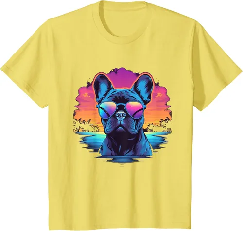 Vista 31 de Camiseta de perro Bulldog Francés para hombres y mujeres, Negro