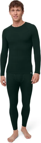 Vista 9 de DANISH ENDURANCE Conjunto de capa base de lana merino para hombres, conjunto superior e inferior, ropa interior térmica para hombres, calzoncillos