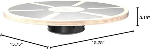 Vista 6 de Amazon Basics Tabla de entrenamiento de equilibrio oscilante de madera