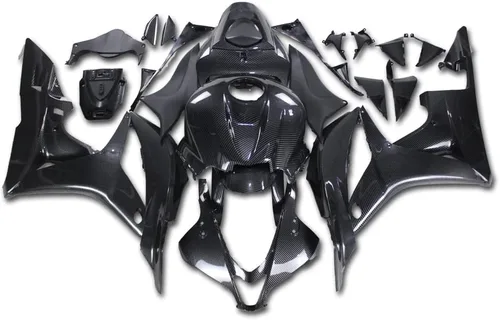 Vista 21 de Carenado negro brillante para Honda 2007 2008 CBR600RR CBR 600RR nueva inyección ABS plásticos cuerpo kit cuerpo trabajo 07 08