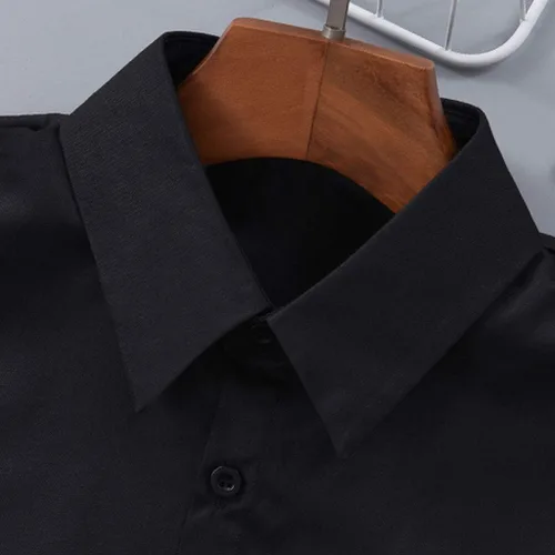 Vista 6 de Blusa de algodón para mujer, ajustable, color sólido, desmontable, media camisa, accesorios de ropa