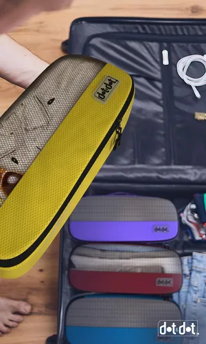 Vista 6 de Cubos de embalaje delgados para maletas, juego de 5 cubos de equipaje para viajes, bolsas organizadoras de maleta, cubos de viaje organizadores