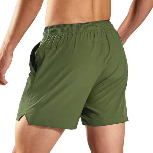 Vista 6 de Haimont Pantalones cortos deportivos de 5 pulgadas para hombre ajuste seco con bolsillos resistentes al agua ligeros para entrenamiento y gimnasio