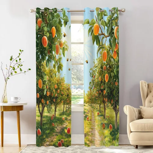 Vista 52 de Shrahala Cortinas republicanas de elefante americano para ventanas de cocina, paneles de cortina de ventana de poliéster multicapa con rayas rojas