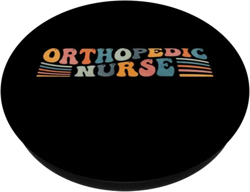 Vista 2 de Groovy Orthopedic Nurse Ortho Nursing PopSockets Standard PopGrip