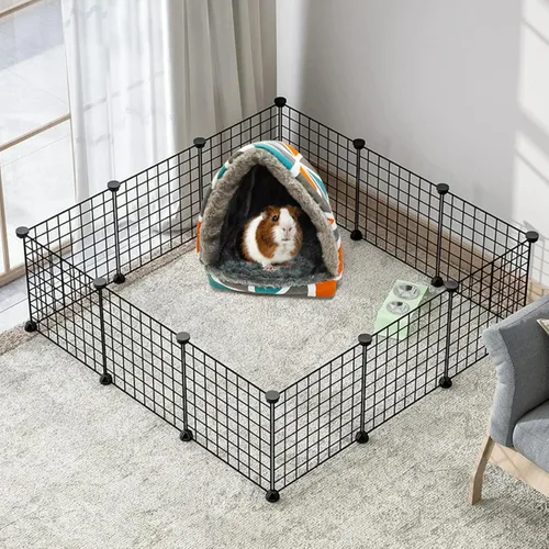Vista 7 de Accesorios para jaulas de animales pequeños, hábitats de alojamiento, conejos enanos, hámsters, conejillos de indias, hurones, erizos y otros
