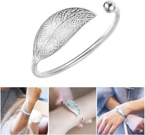 Vista 9 de Pulseras de plata de ley 925 para mujer elegante pulsera de plata de ley 925 pulsera de joyería para mujer pulseras de plata para cumpleaños