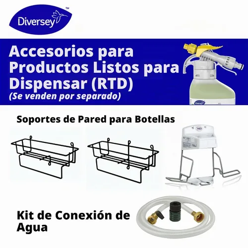 Vista 6 de Diversey Alpha-HP Limpiador desinfectante, RTD, 1.5 L