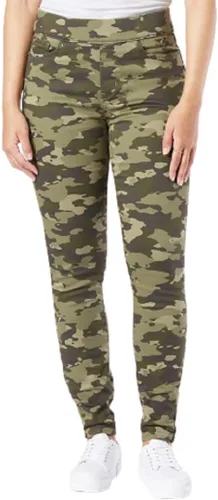 Vista 18 de Signature by Levi Strauss & Co. Gold - Pantalones de mezclilla ajustados, totalmente moldeadores, con cierre de cremallera, para mujer