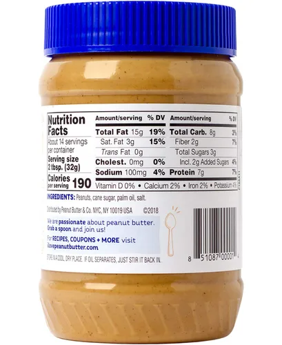 Vista 2 de Peanut Butter & Co. mantequilla de maní Mantequilla de maní simplemente crujiente.
