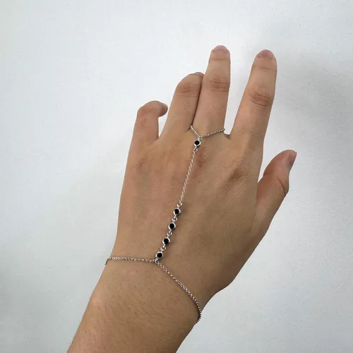 Vista 48 de Pulsera de plata de ley 925 para mujer, pulsera de mano para mujer, pulseras esclavas de 7 a 9 pulgadas ajustable