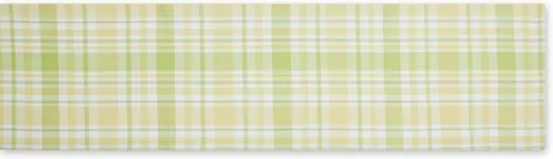 Vista 2 de DII Lemon Bliss - Colección de mesa de algodón a cuadros, camino de mesa, 14 x 72 pulgadas