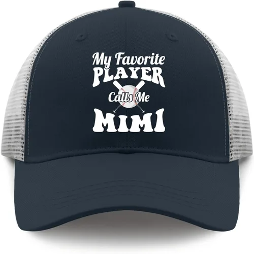 Vista 9 de Dad Hats My Favorite Player Call me Mimi Dad Hats for Women Graphic Dad Hat Adjustable