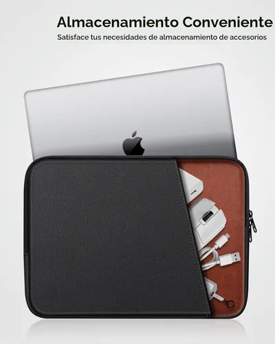 Vista 2 de FINPAC Laptop Sleeve for MacBook Neo 13 Inch, MacBook Air 13.6 inch, Black