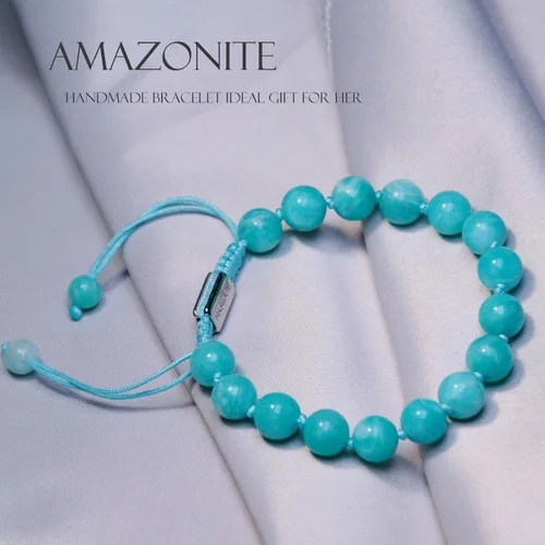 Vista 3 de HASKARE Valentines Day Gifts for Her Real Crystal Bracelet for Women, Unique Handmade Jewelry Gift for Girlfriend, Premium Gemstone Birthstone Beads