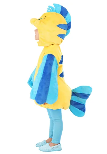 Vista 7 de Disfraz de Peluche de Flounder de Disney para Niños Pequeños Multicolor