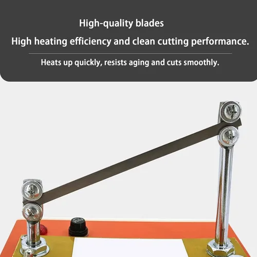 Vista 5 de Electric Rope Cutter, Hot Knife Bench Cutting Tool,Belt Straight Cutting, Adjustable Temperature,for Braided Fabric, Webbing, Ribbon