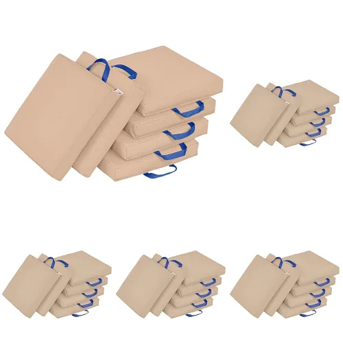 Vista 17 de ECR4Kids SoftZone - Cojines de suelo, cuadrados, asientos flexibles, surtidos, 6 piezas
