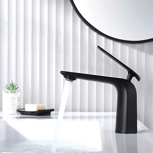 Vista 10 de TOCALOCA Grifos Altos de Baño Oro Cepillado, Grifo de Palanca de Una Sola Manija con Un Orificio para Lavabo de Vasija, Grifo de Lavabo de Latón