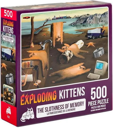 Vista 7 de Exploding Kittens - Rompecabezas de 500 piezas, ideal para adultos, adolescentes y niños, un rompecabezas divertido y artístico con temática