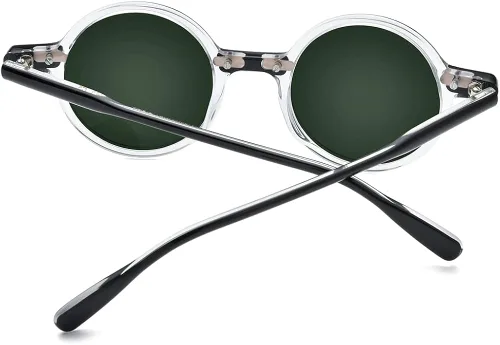 Vista 6 de HEPIDEM Acetate - Gafas de sol polarizadas redondas retro vintage para mujer protección UV UV400