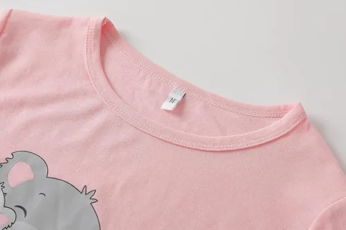 Vista 3 de Conjunto de pijama de conejito para niñas grandes, ropa de dormir de dibujos animados para invierno, diseño de conejo