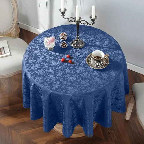 Vista 21 de Jeloris Mantel de Vinilo Impermeable, Mantel Redondo de Plástico Resistente, Cubierta de Mesa de Vinilo Limpiable a Prueba de Derrames y Aceite