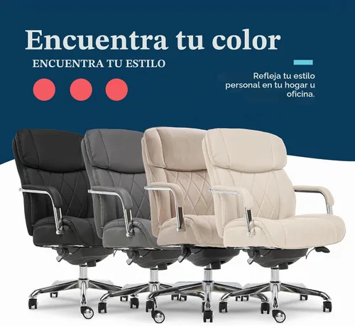 Vista 11 de La-Z-Boy Sutherland CHR10048A - Silla giratoria ergonómica de piel Negro