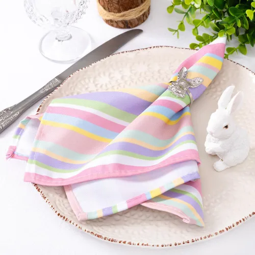 Vista 12 de Servilletas de tela de otoño, lavables, reutilizables, de lino, boda, fiesta, hogar, decoración de mesa Beige Set of 4 Bulk Cotton Napkins 17"x17