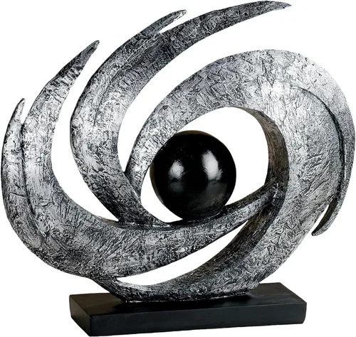 Vista 5 de Touch of Class Movimiento Terrestre Contemporáneo – Oro Envejecido – Escultura de Mesa Arte Decorativo – Estética Abstracta Moderna, Diseño