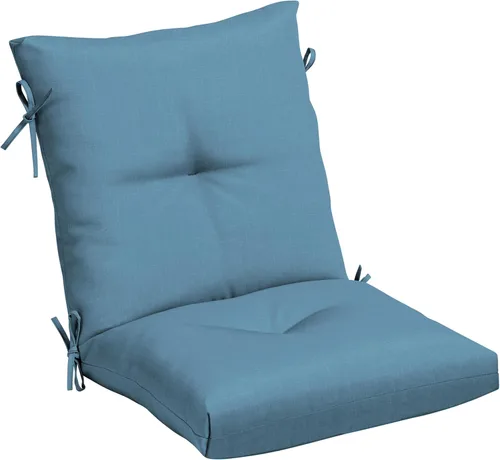 Vista 27 de Arden Selections Cojín de Silla de Comedor Exterior de Felpa Moderna con Mechones y Relleno Blowfill, 21 x 40 pulgadas, Repelente al Agua