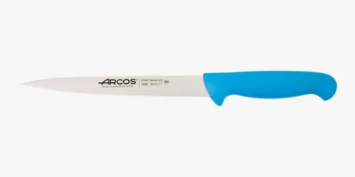 Vista 11 de Arcos Cuchillo de filete de acero inoxidable nitrum de 7 pulgadas. Mango ergonómico de polipropileno y hoja de 7.480 in. Cuchillo afilado
