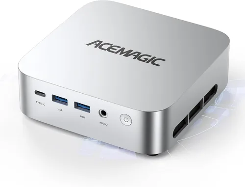 Vista 11 de ACEMAGIC K1 Mini PC AMD Ryzen R2544 8GB DDR4 256GB SSD Mini computadoras (Turbo 3.7GHz), Win 11 Pro Radeon 4K Triple Display Computadoras