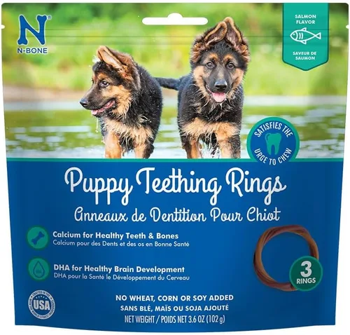 Vista 19 de N-Bone Anillo de dentición para cachorros de 3 anillos, sabor a pollo