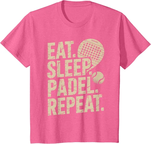 Vista 41 de Camiseta Eat Sleep Padel Repeat Padel Jugador de Tenis